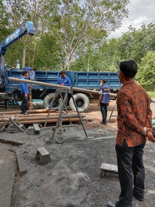 ลงพื้นที่ติดตามความคืบหน้าบ่อบาดาลขั้นตอนสุดท้าย ณ ประปาหมู่ที่ 6