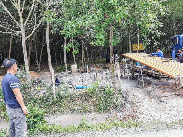 ลงพื้นที่ติดตามความคืบหน้าบ่อบาดาล ณ ประปาหมู่ที่ 6 ตำบลเกาะนางคำ
